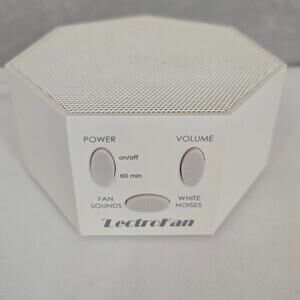 LectroFan Fan and White Noise ASTI Sound Machine ASM1007 with USB Power Cord